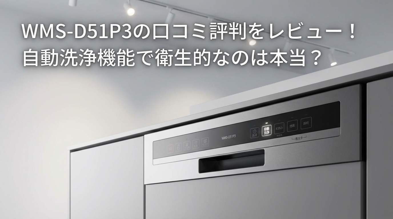 WMS-D51P3の口コミ評判をレビュー!自動洗浄機能で衛生的なのは本当?