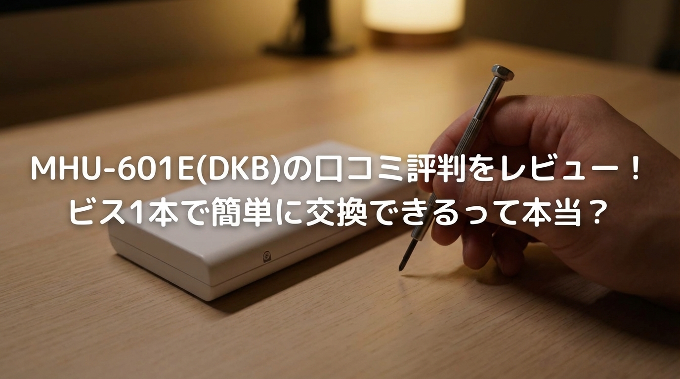MHU-601E(DKB)の口コミ評判をレビュー!ビス1本で簡単に交換できるって本当?