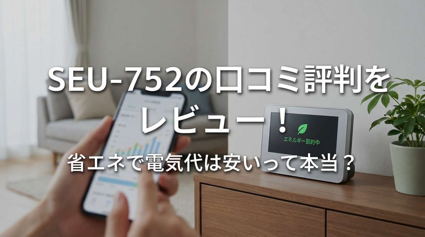 SEU-752の口コミ評判をレビュー！省エネで電気代は安いって本当？