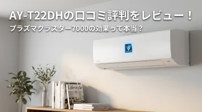 AY-T22DHの口コミ評判をレビュー！プラズマクラスター7000の効果って本当？