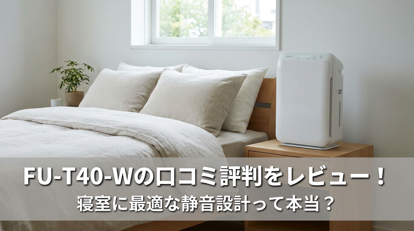 FU-T40-Wの口コミ評判をレビュー！寝室に最適な静音設計って本当？