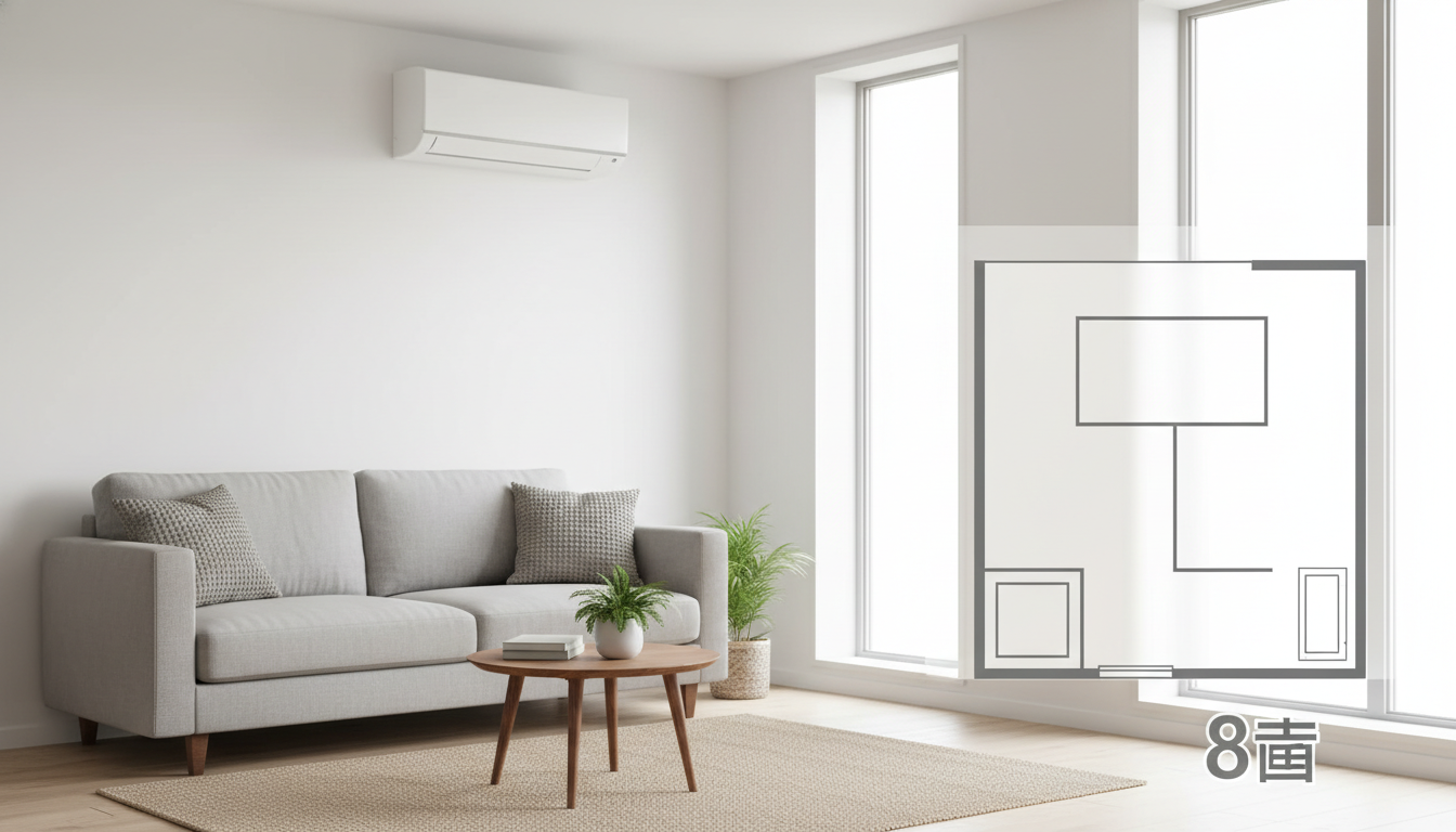 RAS-AJ2525S-Wのコンパクト設計で8畳でもスッキリって本当かどうかについて