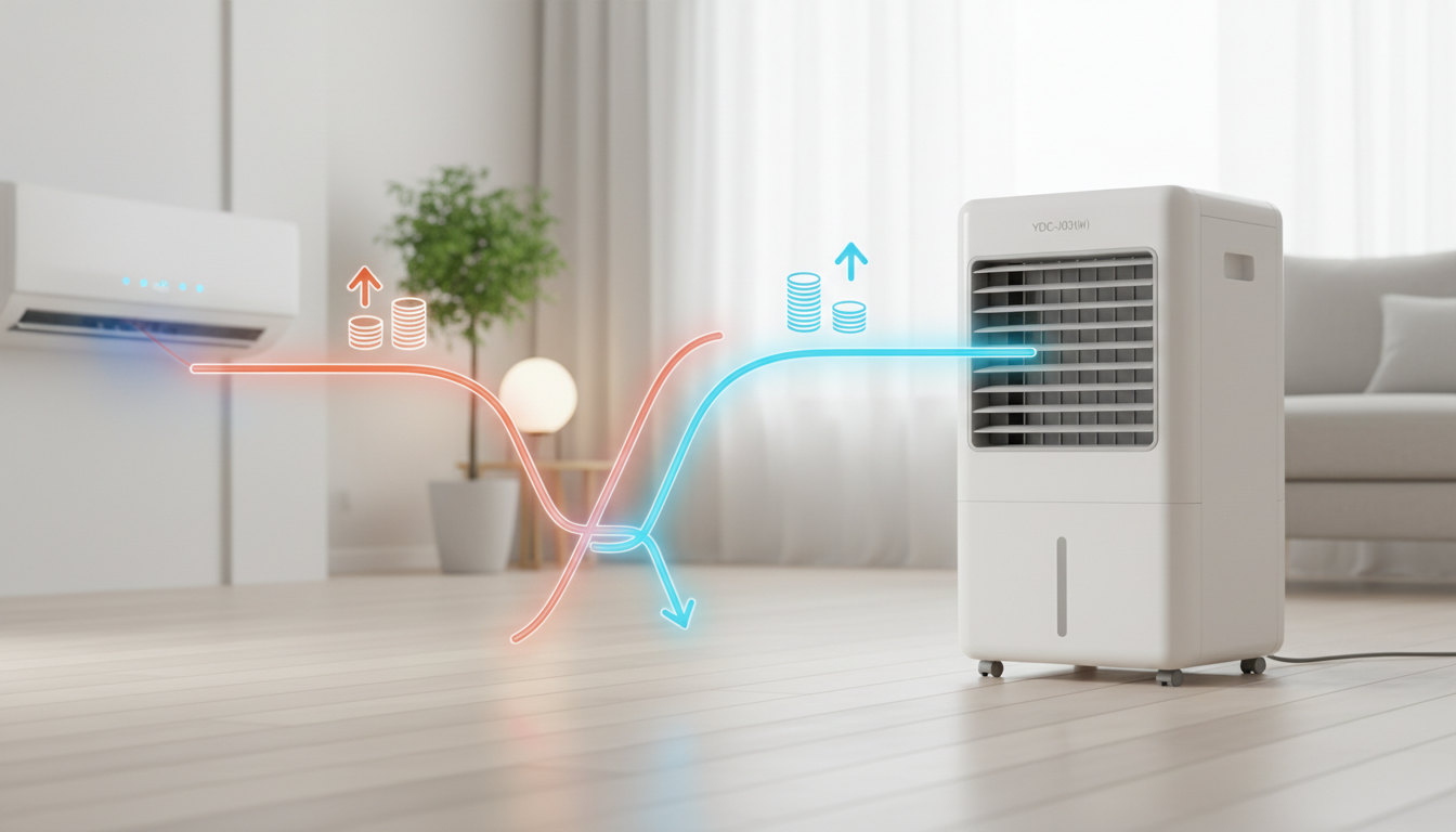 YDC-J03(W)の電気代はエアコンより安いの？について