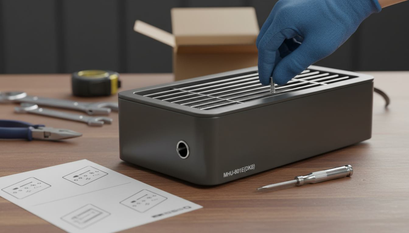 MHU-601E(DKB)の口コミ評判をレビュー!ビス1本で簡単に交換できる点まとめ