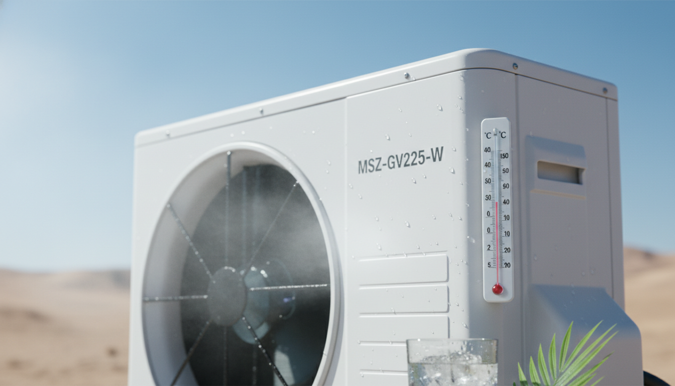 MSZ-GV2225-Wの屋外50℃対応の冷房性能について