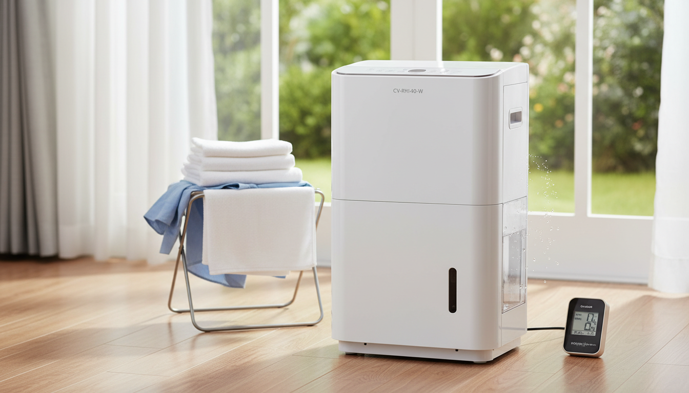 CV-RH140-Wの口コミ評判をレビュー！1年中使えるハイブリッド方式の除湿力まとめ