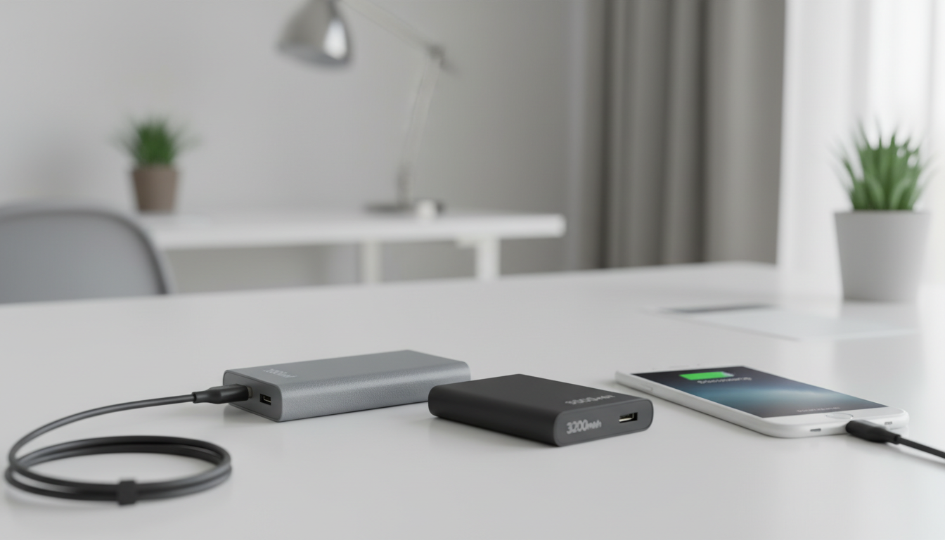 軽量モバイルバッテリー（5000mAh・3200mAh）の口コミ評判をレビュー！スマホ1回分の充電に