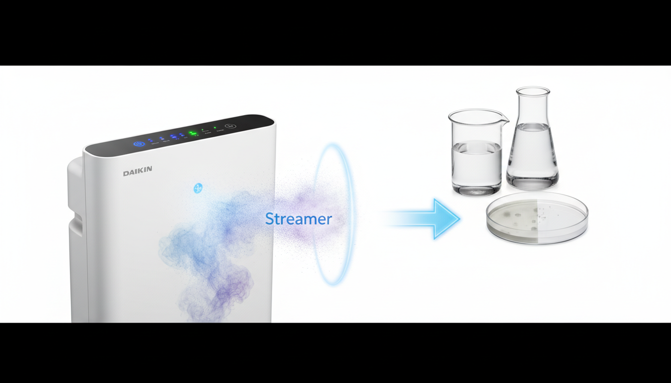 DAIKIN S404ATGP-Wのストリーマ空気清浄の効果って本当？について