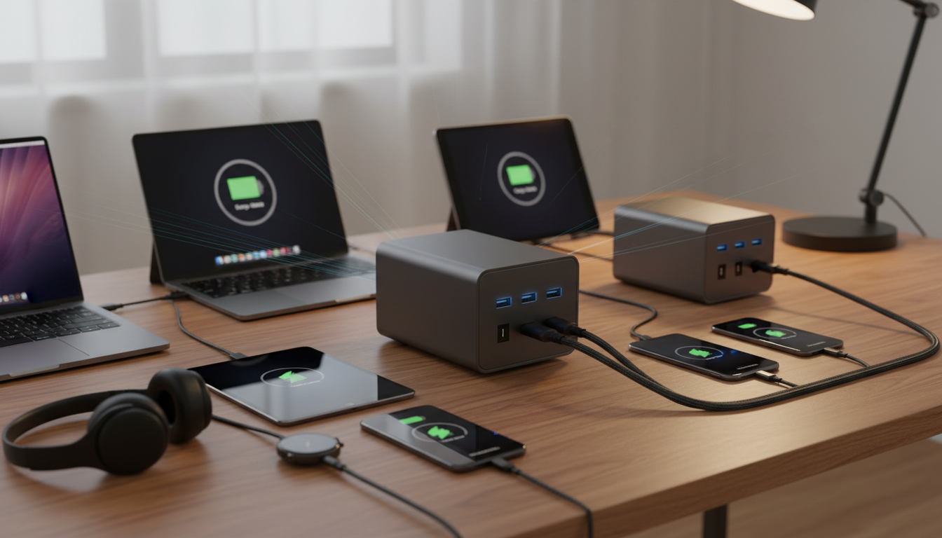 UGREEN Nexode 500W・300Wの複数デバイスの同時急速充電について