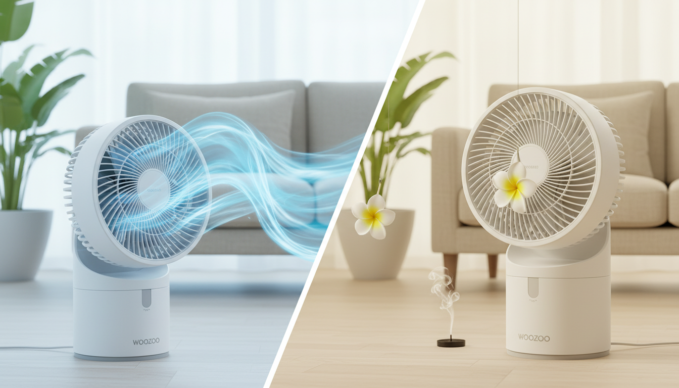 WOOZOO PCF-HD15EC PCF-MKM15のパワフル送風と静音性の違いについて