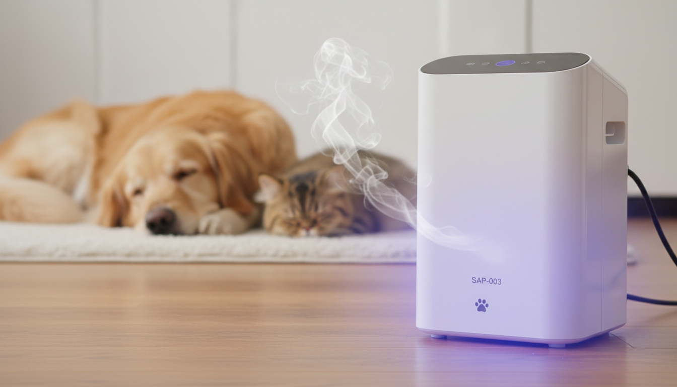 SAP-003のペット臭に効くオゾン脱臭の威力とは？