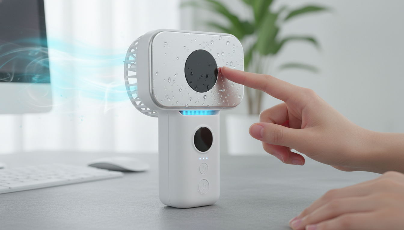 CICILIFE 4way冷却ハンディファンPROの冷却プレートと100段階風量調節って本当に快適？